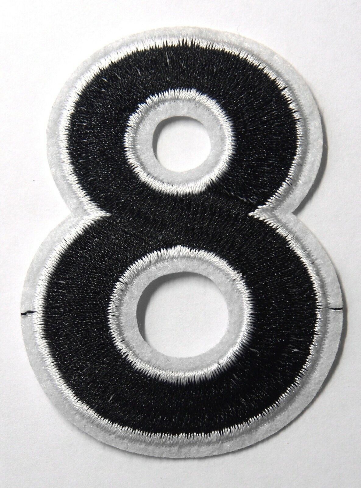 Zahlen Ziffer Nummer Aufbügler Aufnäher Patch Flicken gestrickt ca. 5 * 7.5 cm